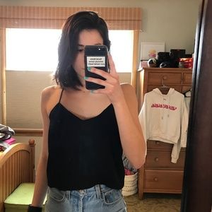 Express reversible spaghetti strap blouse